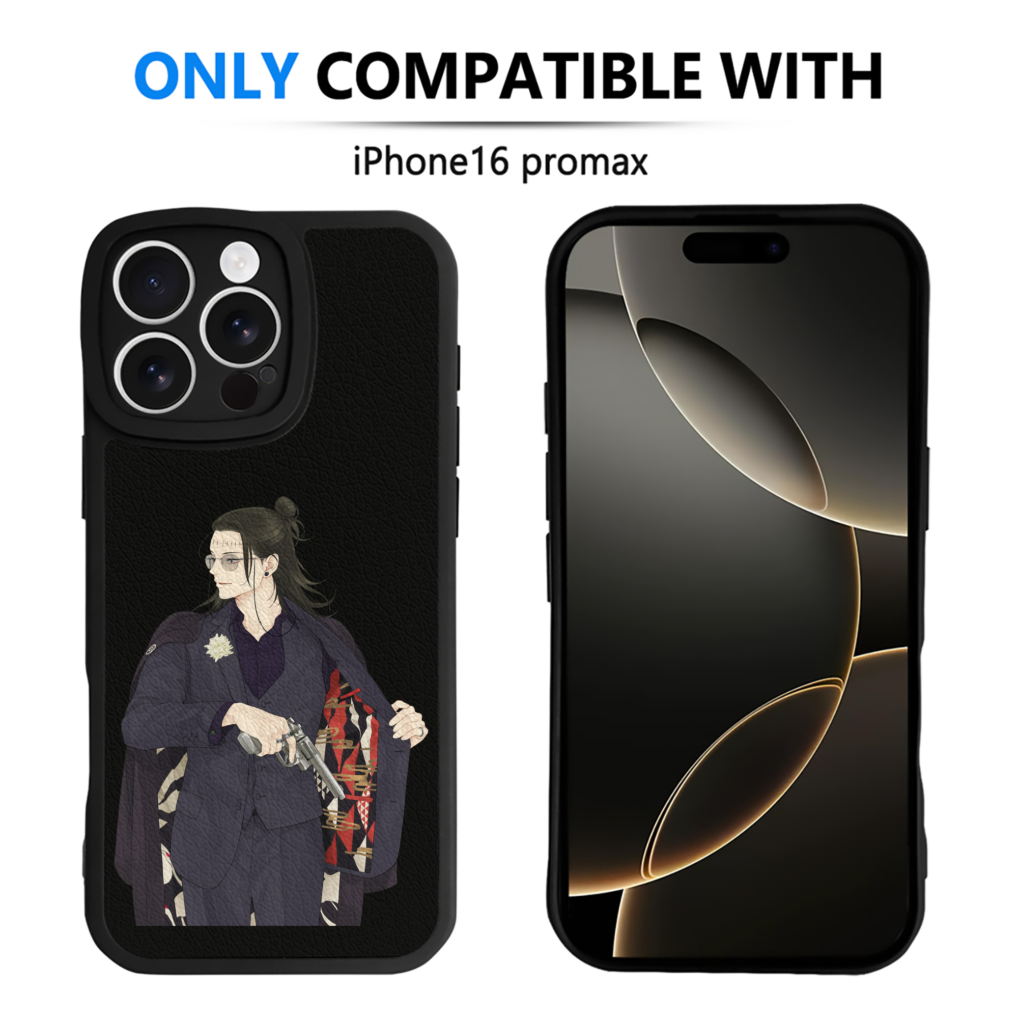 （画像用） 呪術廻戦 Jujutsu Kaisen 【iPhone 16シリーズ対応】シリコンスマホケース（レザー調） 材質：シリコン